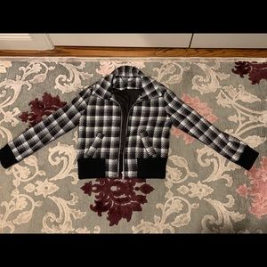Rachel Zoe Cassidy Plaid Bomber Jacket